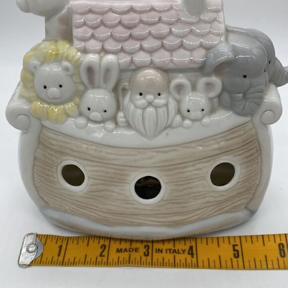 Vintage Enesco 1989 Noah’s Ark “Talk To The Animals” Ceramic Music Box - Picture 9 of 10